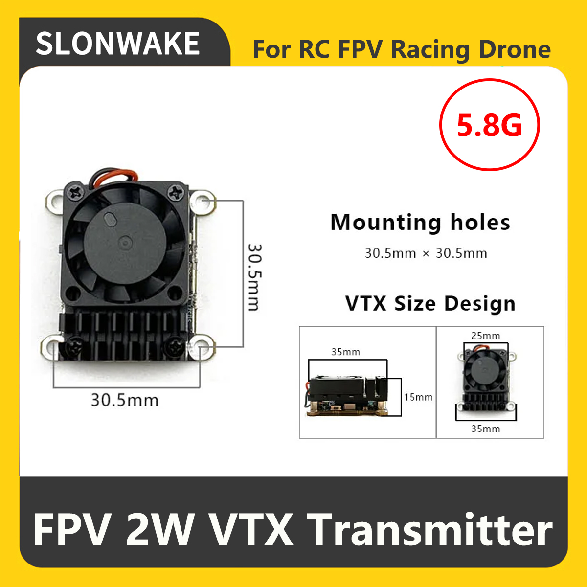 SLONWAKE 5.8G 2000mW FPV VTX 송 - Fpv Drone Vtx 리뷰 및 가격